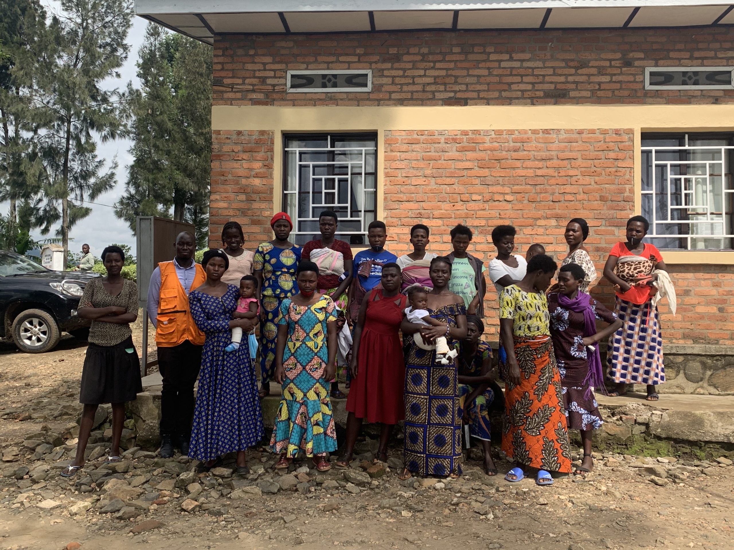 A group at one of our safe centres in Rwanda